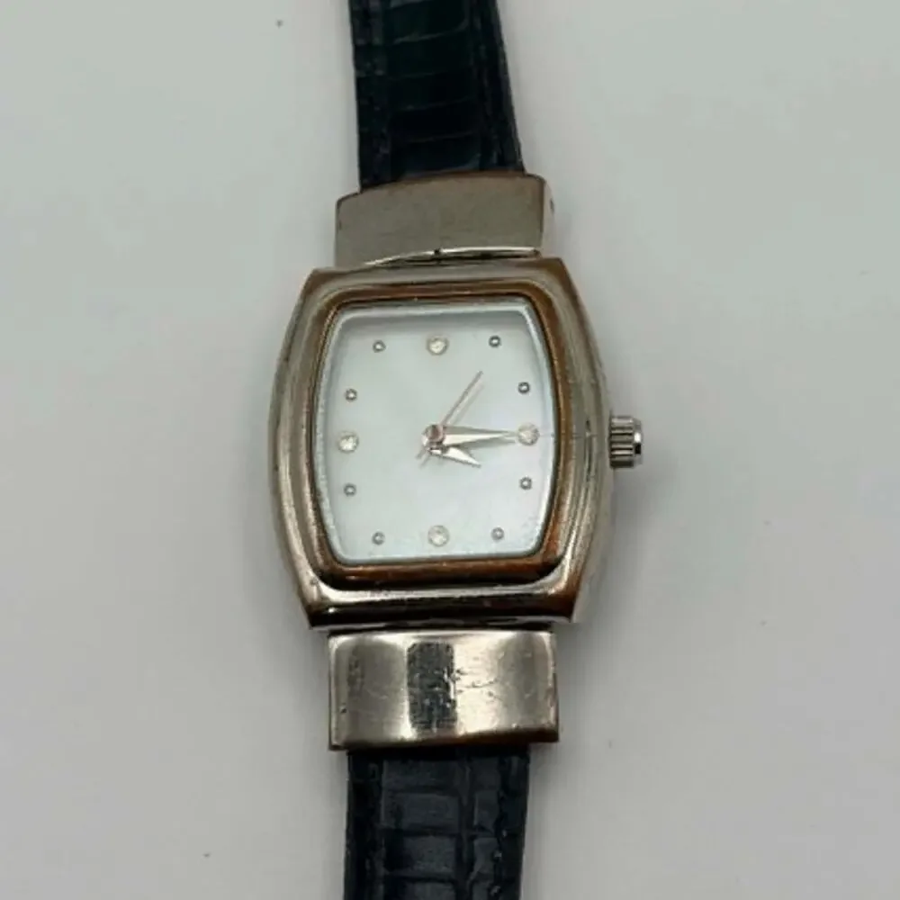 Silver & Black Mary Kay Watch With reversible band